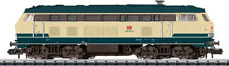 Trix 16287 N Scale 2017 Toy Fair Locomotive - Class 218 LOTTE Diesel Locomotive with DCC/SX2 -- German Federal Railway (Includes Wooden Case)