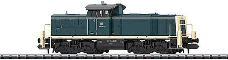Trix 16295 N Scale Class 290 Diesel w/DCC/SX - Minitrix -- German Federal Railway #290 083-5 (Era IV; Ocean Blue, beige)