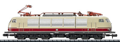 Trix 16301 N Scale Class 103.1 Electric w/Sound & DCC/SX - Minitrix -- German Federal Railway (Era IV 1970; Ivory, red, gray)
