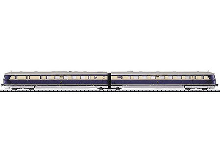 Trix 16372 N Scale Class SVT 137 Railcar w/Sound & DCC - Minitrix Exclusiv -- German Federal Railway #137 225 (Era V; violet, beige, silver)