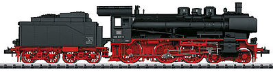 Trix 16384 N Scale Class 038.10-40 4-6-0 w/Sound & DCC/Selectrix -- German Federal Railway (Era III; black, red)