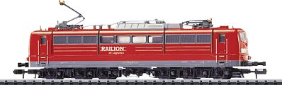 Trix 16491 N Scale Class 151 Electric w/DCC/SX - Minitrix -- German Federal Railway (Era VI; Traffic Red, gray, white)