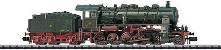 Trix 16582 N Scale Class G12 2-10-0 w/DCC/SX - Minitrix -- Royal Prussian Railroad Administration KPEV #10.282 (Era I 1917; green, red)