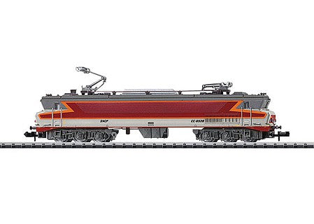 Trix 16611 N Scale Class CC6500 Electric w/DCC/SX - Minitrix -- French State Railways SNCF (Era IV; red, orange, white, gray)