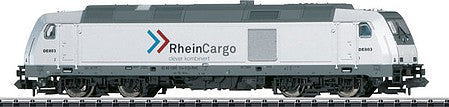 Trix 16641 N Scale Bombardier Traxx Class 285 Diesel w/DCC -- Rhein Cargo GmbH & Co. KG, Neuss. (Era VI; white, gray, blue, red)