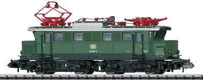 Trix 16662 N Scale Class 144 Electric w/Sound & DCC -- German Federal Railway #144 097-3 (Era IV; green, silver, black)