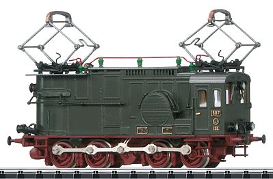 Trix 16671 N Scale Class EG 507 Electric w/DCC/SX - Minitrix Fine Arts Brass -- Royal Prussian Railroad Administration KPEV (Era I)
