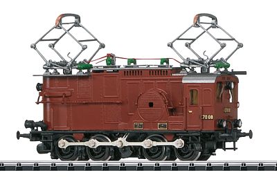 Trix 16672 N Scale Class EG 507 Electric w/DCC/SX - Minitrix Fine Arts Brass -- German State Railroad #E70 08 (Era II)