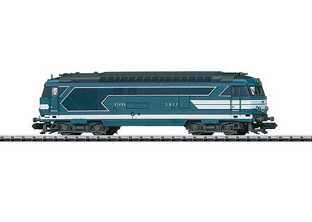 Trix 16703 N Scale Class BB 67400 Electric - Standard DC - Minitrix -- French State Railways SNCF (Era IV; blue, white)