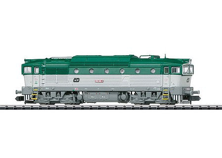 Trix 16735 N Scale Class 750 Diving Goggles Diesel w/Sound & DCC - Minitrix -- Czech Railways CD (Era V; green, gray)