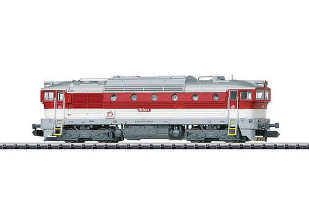Trix 16736 N Scale Class 750 Diving Goggles Diesel w/Sound & DCC - Minitrix -- Slovenian Railways SZ (Era V, red, white, gray)