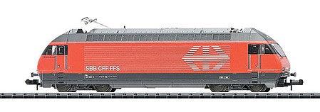 Trix 16761 N Scale Class Re 460 Electric - Standard DC - Minitrix -- Swiss Federal Railways SBB/CFF/FFS (Era VI; red, gray, white)
