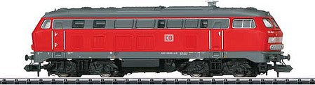 Trix 16822 N Scale Class 218 Diesel - Sound and DCC - Minitrix -- Heros Rail Rent 218 256-6 (Era VI 2016, red, gray, white)