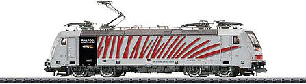 Trix 16874 N Scale Class 186 Electric w/Sound & DCC/SX - Minitrix -- Railpool #186 285-3 (Era VI; white, red, black)