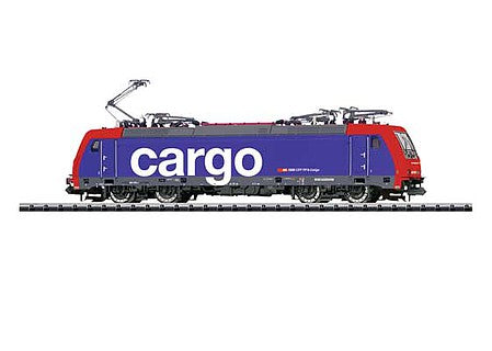 Trix 16876 N Scale Class Re 482 Electric - Sound and DCC - Minitrix -- SBB Cargo Re 482 036-1 (Era VI 2012, blue, red, white)