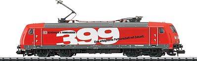 Trix 16904 N Scale Class 185 Electric - Standard DC - Minitrix -- DB Schenker #185 399-3 (Era VI; Traffic Red, gray, white)