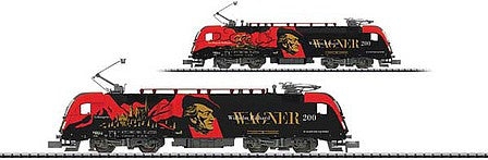 Trix 16952 N Scale Class 470 Electric w/Sound & DCC/SX - Minitrix -- GySEV #470 503-3 (Era VI; black, red; Wagner Commemorative)