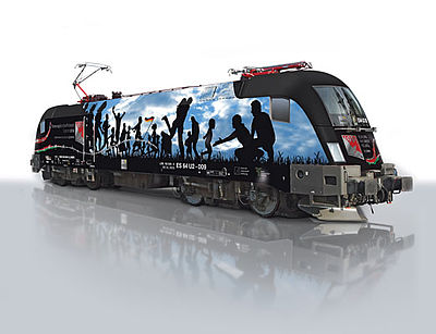 Trix 16955 N Scale Class 182 Electric - Standard DC -- Mitsui Rail Capital Europe MRCE #91 80 6182 509-0 (Era VI, Full Color Graphics
