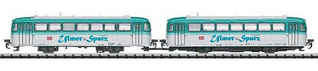 Trix 16983 N Scale Class VT 798 Diesel Rail Bus - DCC - Minitrix -- German Federal Railroad DB 798 668-0 (Era IV 1985, white, Erlebte Eisenbahn)