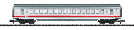 Trix 18051 N Scale IC Express Type Apm 1st Class Coach - Ready to Run - Minitrix Hobby -- German Federal Railway (Era V 2000; white, red, gray)