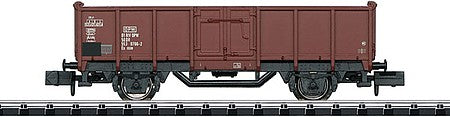 Trix 18083 N Scale Type Es 5520 Side-Door Gondola - Ready to Run - Minitrix -- German State Railroad DR (Era IV, Boxcar Red)