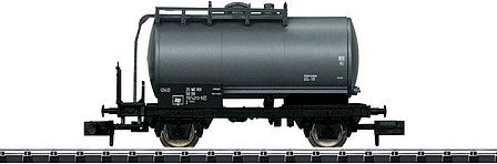 Trix 18085 N Scale 2-Axle Tank Car - Ready to Run - Hobby -- German State Railroad DR (Era IV; gray, black)