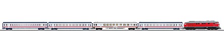 Trix 21524 HO Scale Intercity Passenger Starter Set - Standard DC -- German Federal Railway (Era V, 230 Volts)