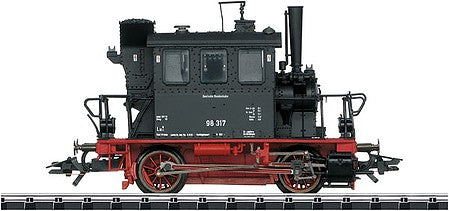 Trix 22034 HO Scale Class 98.3 0-4-0T Glass Box - Sound and DCC-SX -- German Federal Railway (Era III 1952; black, red)