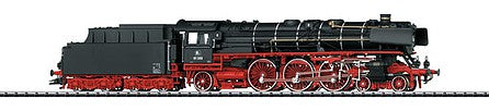 Trix 22035 HO Scale Class 01 4-6-2 - Sound and DCC-SX -- Swiss Pacific Association Museum #01 202 (Era VI 2018; black, red)