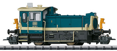 Trix 22048 HO Scale Class 335 Kof III Locomotive with DCC -- German Federal Railway (Era IV; Ocean Blue, Ivory)