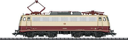 Trix 22064 HO Scale Class 112 Electric Locomotive with Sound & DCC/SX -- German Federal Railway #112 488-2 (Era IV 1986; red, ivory)