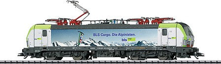 Trix 22095 HO Scale Class 475 Electric Locomotive with Sound & DCC/SX -- BLS Cargo (Era VI 2018; "The Alpinists" Graphics, German Lettering)