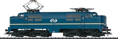 Trix 22127 HO Scale Class 1200 Electric w/Sound & DCC -- Dutch State Railways NS #1203 (Era IV 1970; blue, yellow, white)