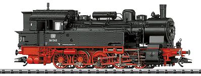 Trix 22159 HO Scale Steam Class 94.5-18 0-10-0 Tank Engine - Sound & DCC Equipped -- German Federal Railway #94 1343 (Era III 1960; black, red)