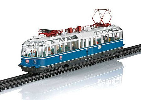 Trix 22193 HO Scale Class 491 Observation Railcar with Sound & DCC -- German Federal Railway #491 001-4 (Era IV 1986; Gentian Blue, white)