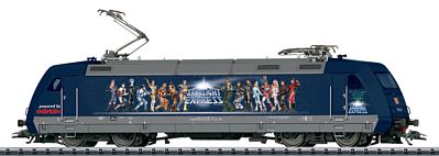 Trix 22197 HO Scale Class 101 Electric Locomotive with Sound & DCC -- Starlight Express (25-Year Jubilee; blue, gray)