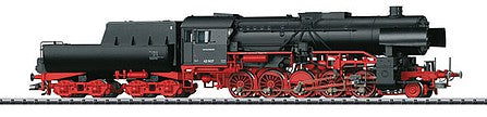 Trix 22227 HO Scale Class 42 2-10-0 with Tub-Style Tender - Stnadard DC -- German Federal Railway #42 1417 (Era IIIa 1950; black, red)