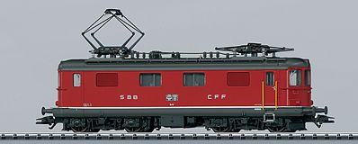 Trix 22245 HO Scale Class Re 4/4 Electric w/Sound & DCC/SX -- Swiss Federal Railways SBB/CFF/FFS (Era IV 1988; red, gray)