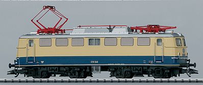 Trix 22266 HO Scale Class 10.12 Electric - Standard DC -- German Federal Railway (Era III 1962, Rheingold cobalt blue, beige)