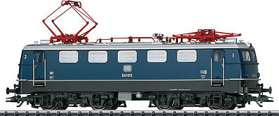 Trix 22268 HO Scale Class E 41 Electric Locmotive with Sound & DCC -- German Federal Railway #E 41 012 (Era III 1958; blue, silver, black)