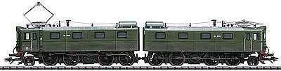 Trix 22277 HO Scale Class El 12 Electric w/Sound & DCC -- Norwegian State Railways #2113, 2114 (Weathered; Era IV 1970; olive, silver)