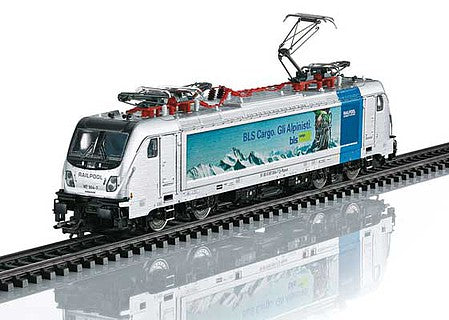 Trix 22279 HO Scale Bombardier Traxx AC 3 Class 187.1 Electric Locomotive with Sound & DCC/SX -- BLS Cargo (Era VI; silver, blue)