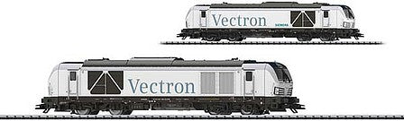 Trix 22281 HO Scale Siemens Vectron DE Class 247 Diesel Locomotive with Sound & DXX/SX -- Siemens Mobility (Era VI; white, gray, blue)