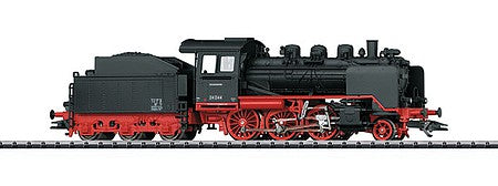 Trix 22324 HO Scale Class 24 2-6-0 Steam Locomotive with Sound & DCC/SX -- German Federal Railway #24 044 (Era III 1957; black, red)