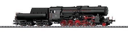 Trix 22345 HO Scale Class 42 2-10-0 Locomotive with Tub-Style Tender - Standard DC -- Austrian Federal Railways (Era III 1950s; black, red)