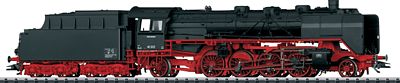 Trix 22376 HO Scale Class 41 2-8-2 Standard Tender & Witte Deflectors - Standard DC -- German Federal RAilway #41 255 (Era III, 1951; black, red)