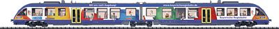 Trix 22377 HO Scale LINT 41 Class 648.2 Diesel Railcar Set w/Sound & DCC -- Bavarian Regiobahn BRB (Era VI, Puppenkistenzug/Puppenkiste Marionette Theatre