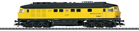 Trix 22402 HO Scale Class 233 Ludmilla Diesel Locomotive with Sound & DCC - Digital -- DB Railroad Construction Group #233 493 (Era VI 2019; yellow, black)