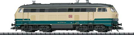 Trix 22417 HO Scale Class 217 Diesel Locomotive with Sound & DCC/SX -- German Federal Railway #217 014-0 (Era VI 2012; Ivory, Ocean Blue)