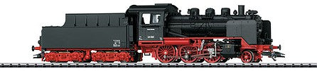 Trix 22433 HO Scale Class 24 2-6-0 Steam Locomotive with Sound & DCC - Digital -- German Federal Railway #24 061 (Era III 1950; black, red)